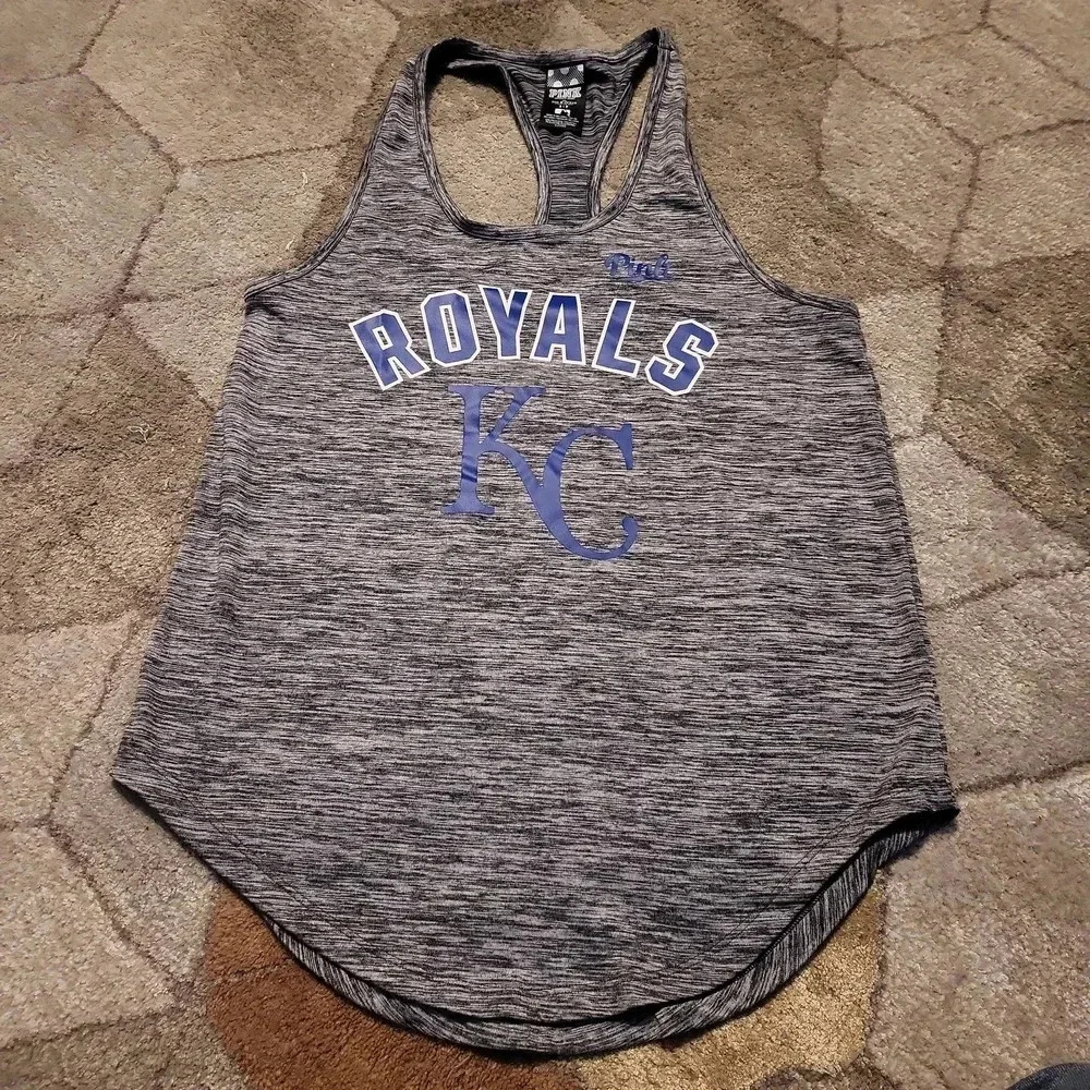 Pink Victoria's Secret with 5th & Ocean Royals tanktop
